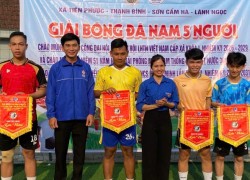 Thạnh Bình tổ chức thành công giải bóng đá nam 5 người