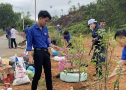 Quảng Phú: Ra quân xây dựng công trình thanh niên “Biến điểm đen rác thải thành vườn hoa”