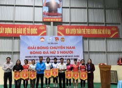 Đoàn xã Trà Vân tổ chức giải bóng chuyền nam và bóng đá nữ 5 người năm 2026