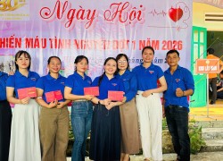 Tuổi trẻ xã Phước Trà tích cực tham gia hiến máu tình nguyện đợt 1 năm 2026