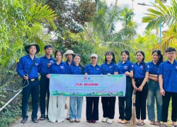 Tuổi trẻ xã Tiên Phước ra quân Ngày Chủ nhật xanh, xây dựng tuyến đường kiểu mẫu