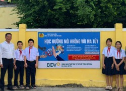 Ban Thanh niên CATP Đà Nẵng triển khai công trình pano tuyên truyền phòng, chống ma túy học đường