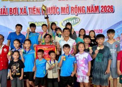 Đoàn Thanh niên xã Tiên Phước tổ chức thành công Giải bơi mở rộng năm 2026 tranh Cúp Wana