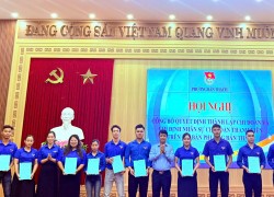 Đoàn phường Bàn Thạch công bố các quyết định kiện toàn tổ chức chi đoàn tổ dân phố