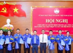 Đoàn xã Hà Nha công bố các quyết định chấm dứt hoạt động, thành lập và chỉ định nhân sự các chi đoàn thôn sau sắp xếp