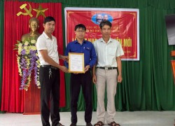 Đoàn xã Thạnh Bình có đoàn viên ưu tú vinh dự được kết nạp vào Đảng