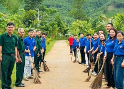 Xã Hiệp Đức ra quân “Ngày thứ Bảy xanh”, chung tay xây dựng cảnh quan và bảo vệ môi trường