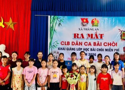 Xã Thăng An ra mắt Câu lạc bộ Dân ca Bài chòi và khai giảng lớp học Bài chòi miễn phí năm 2026