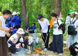 Đoàn cơ sở xã Duy Xuyên tăng cường phát triển kỹ năng sinh tồn cho thanh thiếu nhi thông qua hoạt động team building
