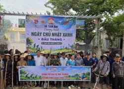 Hàng trăm đoàn viên, thanh niên xã Tam Anh ra quân hưởng ứng “Ngày Chủ nhật xanh”