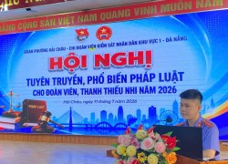 Đoàn phường Hải Châu tuyên truyền, phổ biến pháp luật cho đoàn viên, thanh thiếu nhi