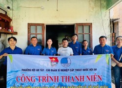 Đoàn phường Hội An Tây vượt chỉ tiêu công trình thanh niên đấu nối nước sạch cho hộ khó khăn