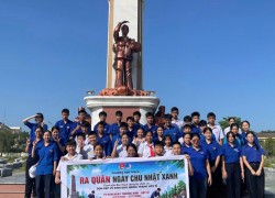 Đoàn Thanh niên phường Bàn Thạch ra quân “Ngày Chủ nhật xanh” tri ân các Anh hùng liệt sĩ