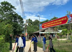 Đoàn Thanh niên xã Phước Hiệp phối hợp cùng Lữ đoàn Công binh 270 ra quân “Ngày Chủ nhật xanh”