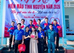 Đoàn Thanh niên xã Thăng Điền tích cực tham gia hiến máu tình nguyện lần thứ 2 năm 2026