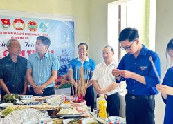 Đoàn xã Điện Bàn Tây tổ chức chương trình “Bữa cơm tri ân” nhân kỷ niệm 79 năm Ngày Thương binh - Liệt sĩ