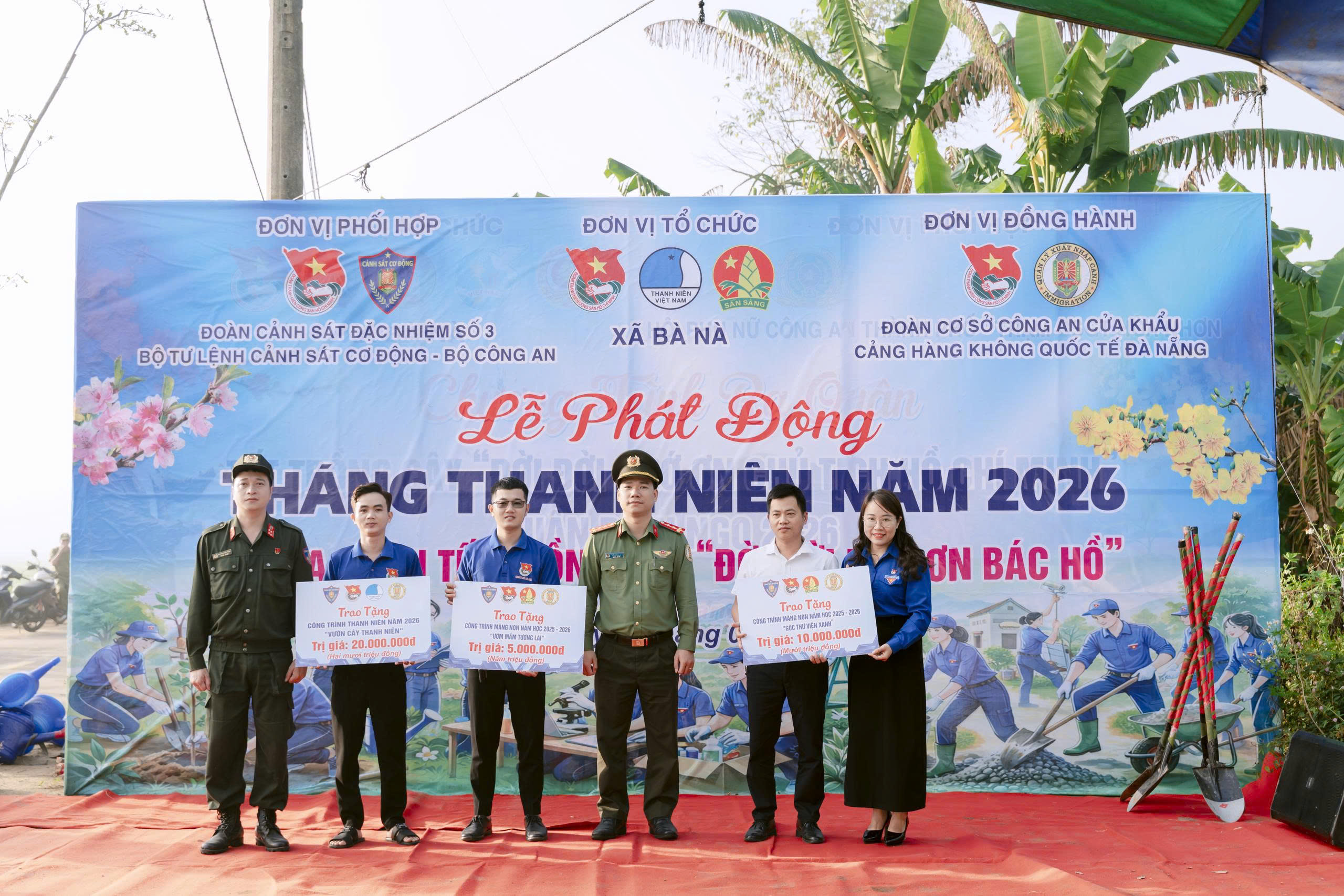 Đoàn xã Bà Nà tổ chức Lễ phát động Tháng Thanh niên năm 2026 và ra quân Tết trồng cây “Đời đời nhớ ơn Bác Hồ”