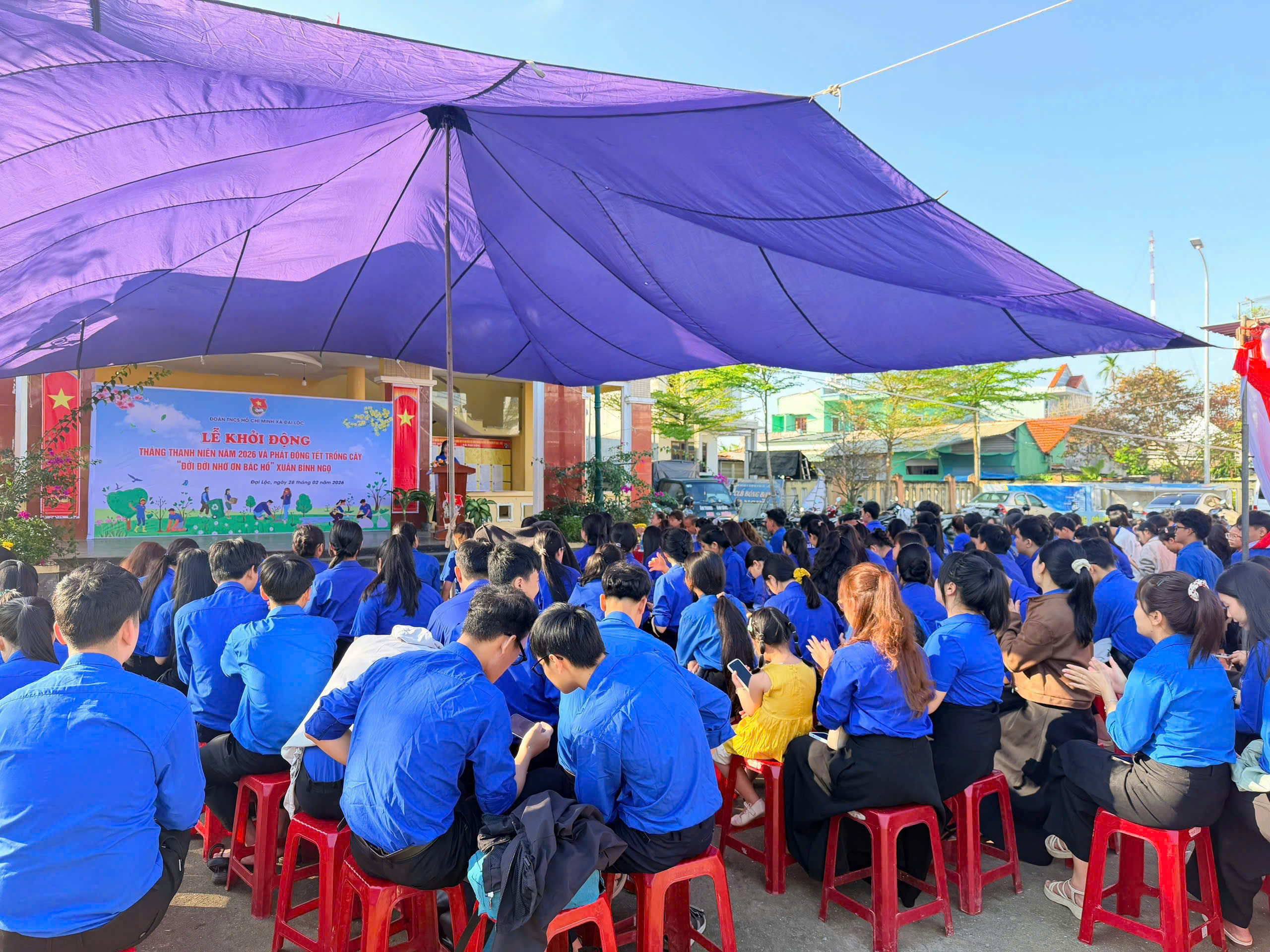 Đoàn xã Đại Lộc tổ chức Lễ khởi động Tháng Thanh niên năm 2026 và phát động Tết trồng cây “Đời đời nhớ ơn Bác Hồ” Xuân Bính Ngọ