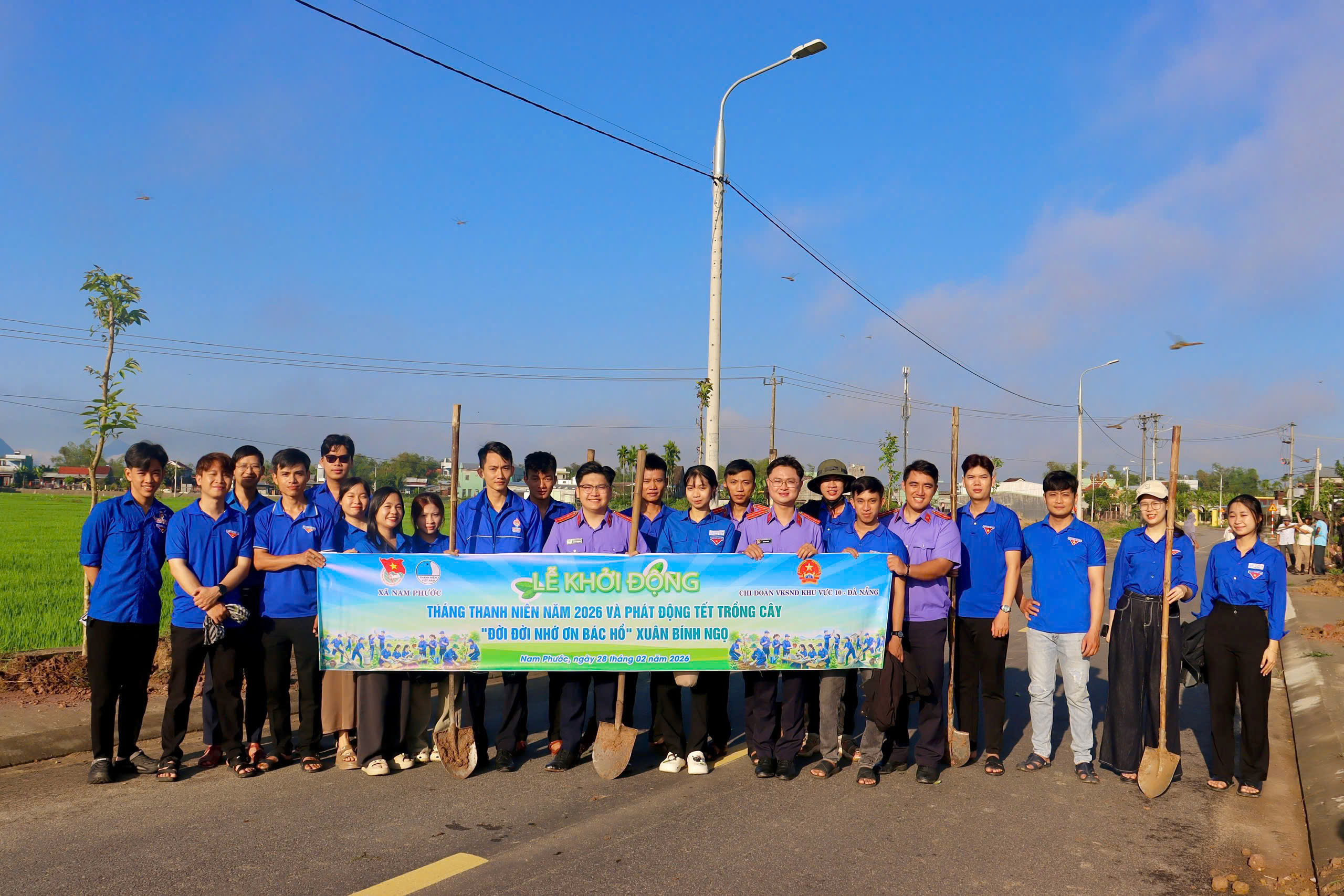 Đoàn xã Nam Phước ra quân khởi động Tháng Thanh niên năm 2026