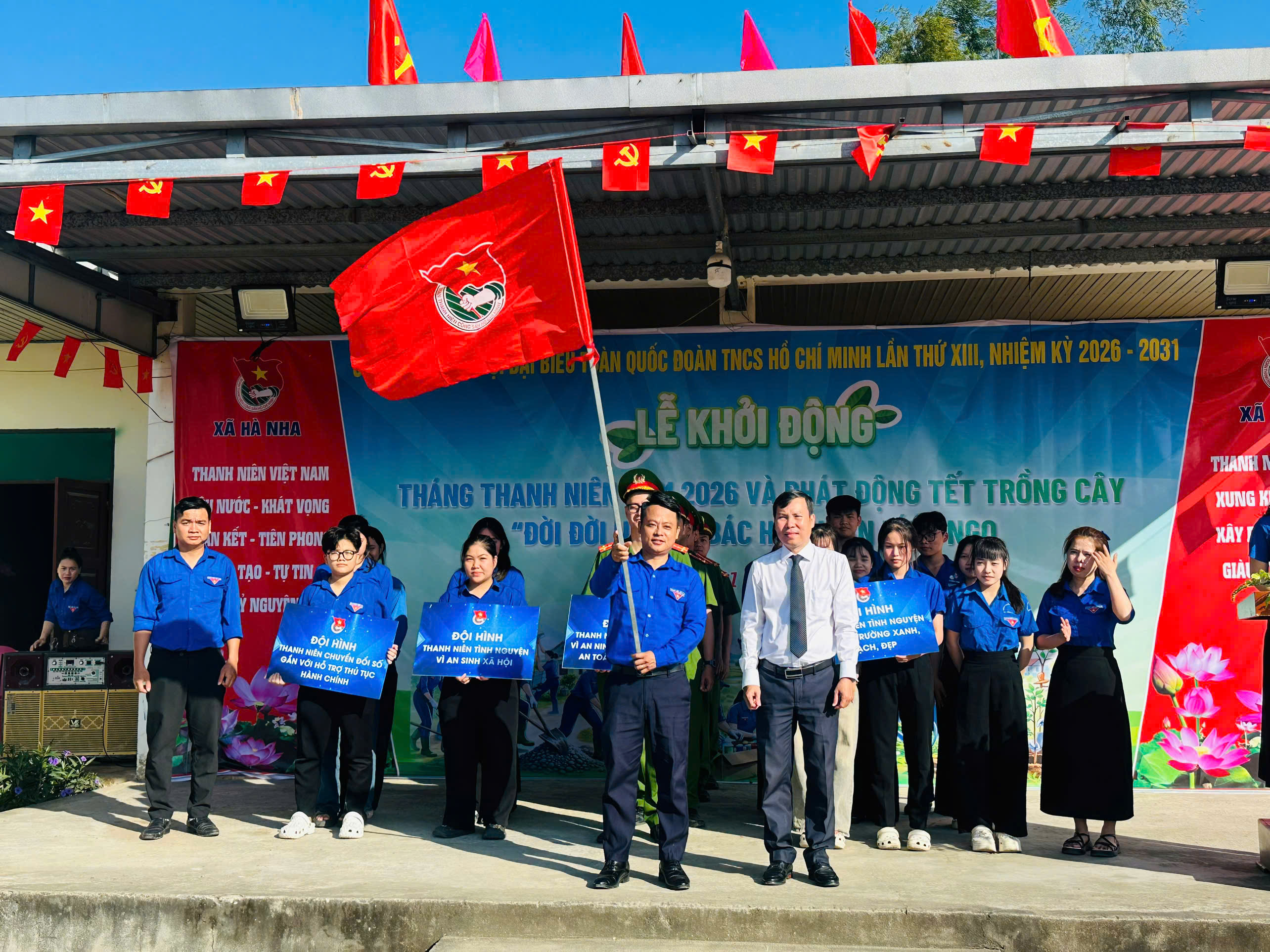 Đoàn xã Hà Nha tổ chức Lễ khởi động Tháng Thanh niên năm 2026 và phát động Tết trồng cây “Đời đời nhớ ơn Bác Hồ” Xuân Bính Ngọ