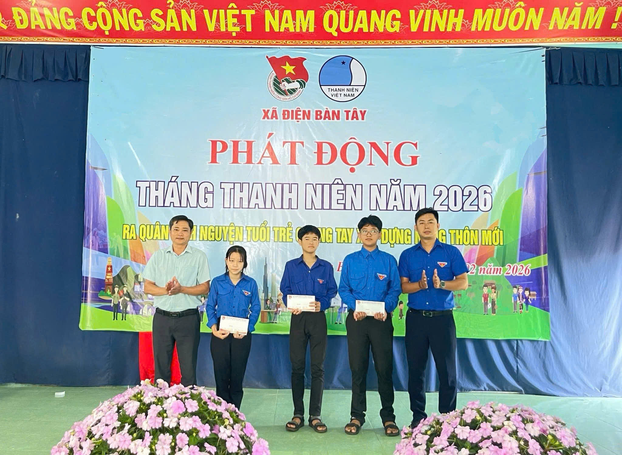 Đoàn xã Điện Bàn Tây tổ chức Lễ phát động Tháng Thanh niên năm 2026