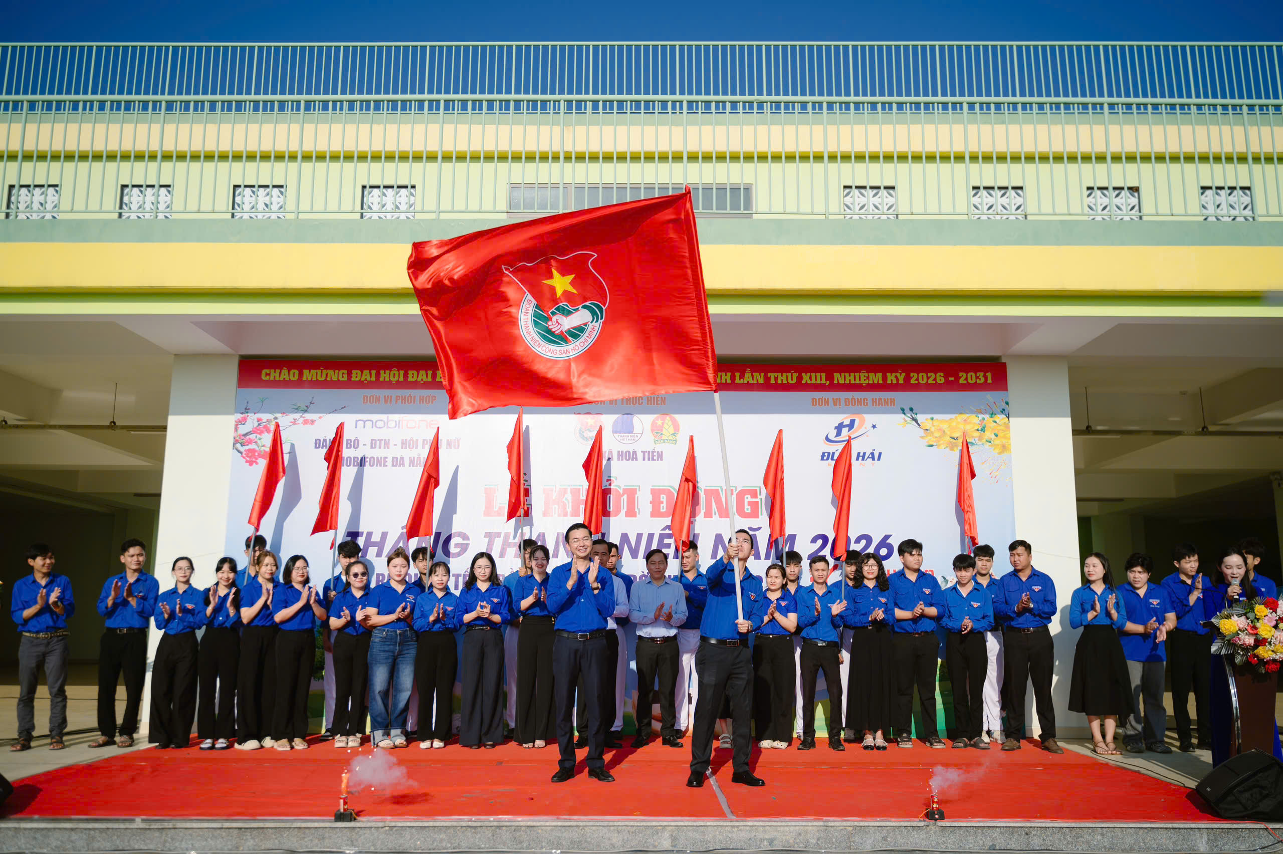 Đoàn xã Hòa Tiến tổ chức Lễ khởi động Tháng Thanh niên và ra quân “Tết trồng cây đời đời nhớ ơn Bác Hồ” Xuân Bính Ngọ năm 2026