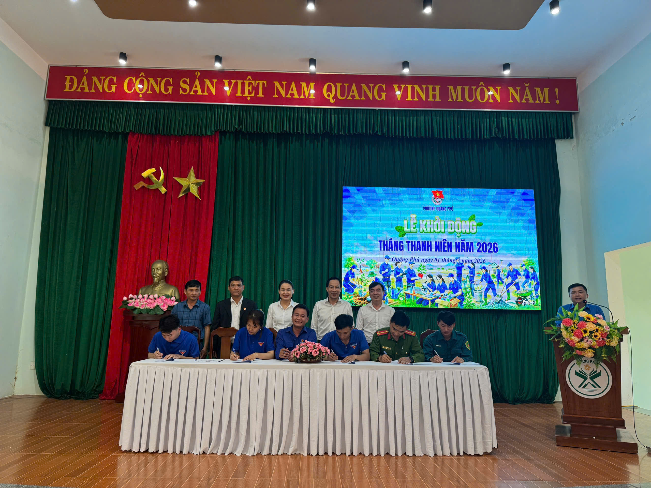 Tuổi trẻ Quảng Phú sôi nổi ra quân Tháng Thanh niên năm 2026