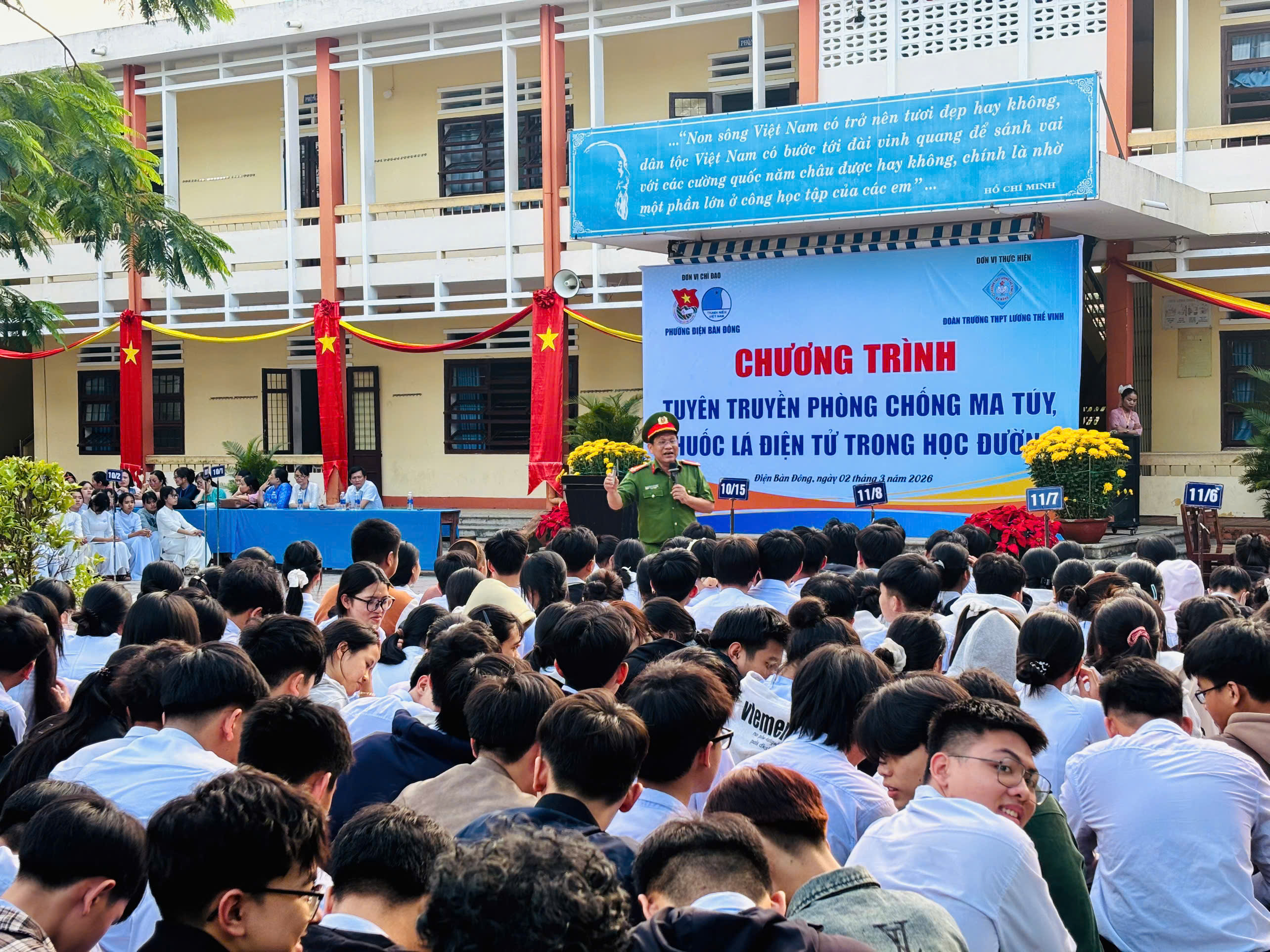 Tuổi trẻ Điện Bàn Đông chung tay phòng, chống ma túy và thuốc lá điện tử trong học đường