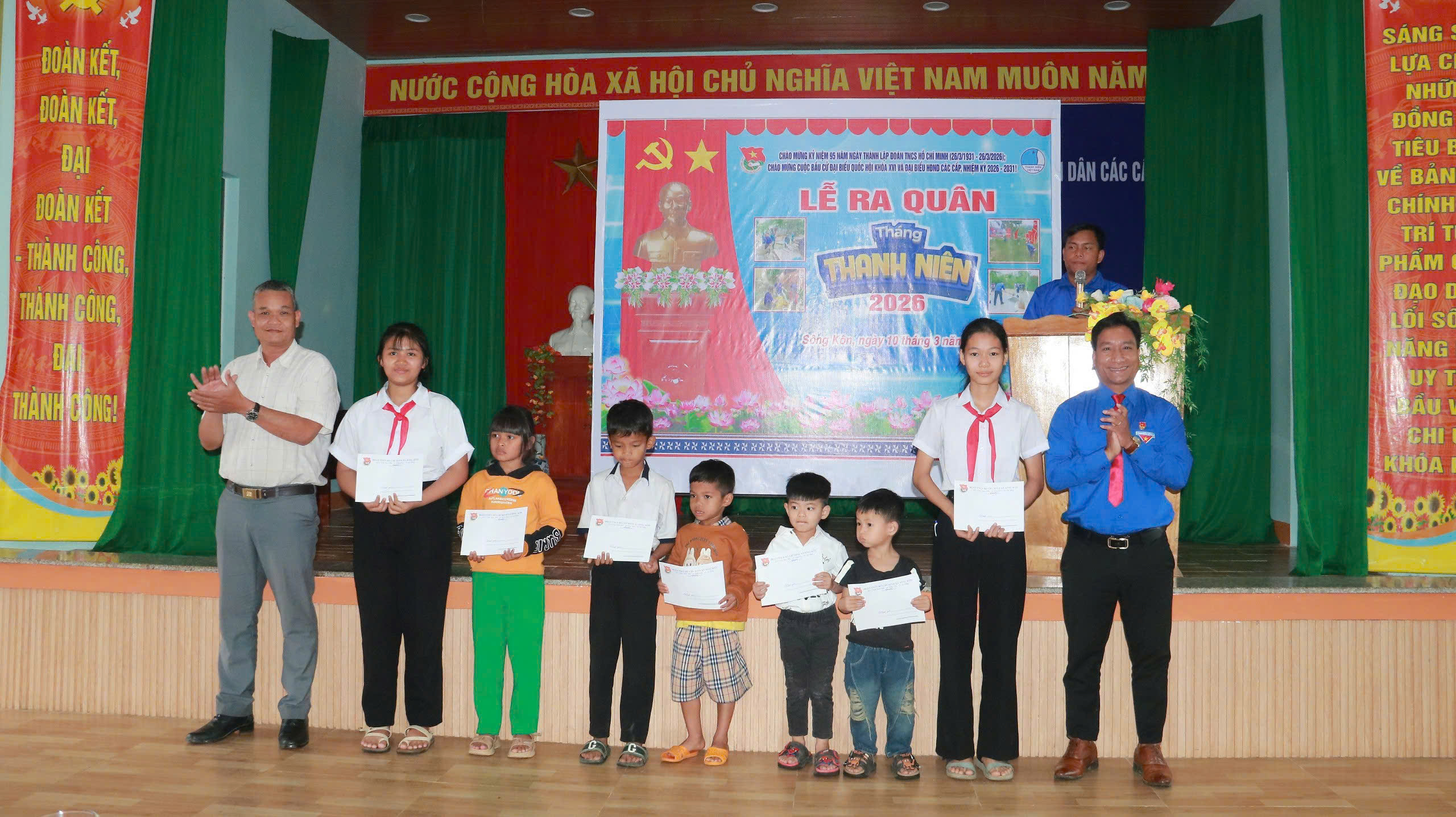 Đoàn xã Sông Kôn tổ chức ra quân Tháng Thanh niên năm 2026