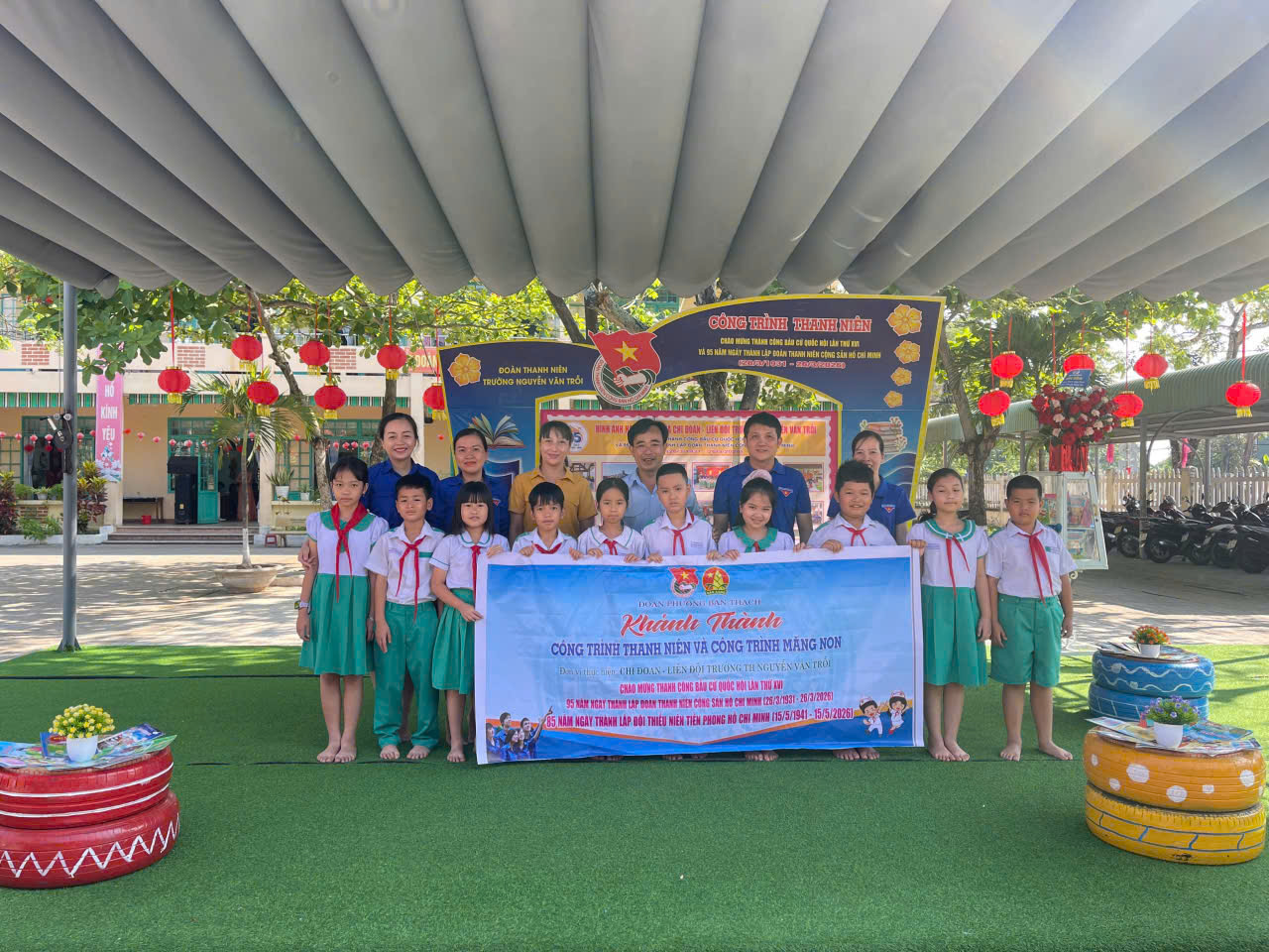 Đoàn phường Bàn Thạch khánh thành công trình thanh niên và công trình măng non chào mừng các ngày lễ lớn