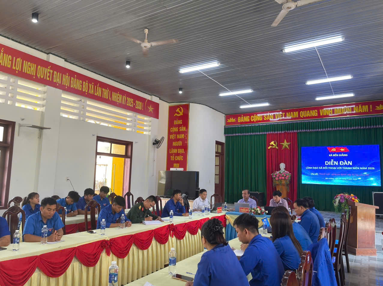 Xã Bến Giằng: Diễn đàn lãnh đạo xã đối thoại với thanh niên năm 2026