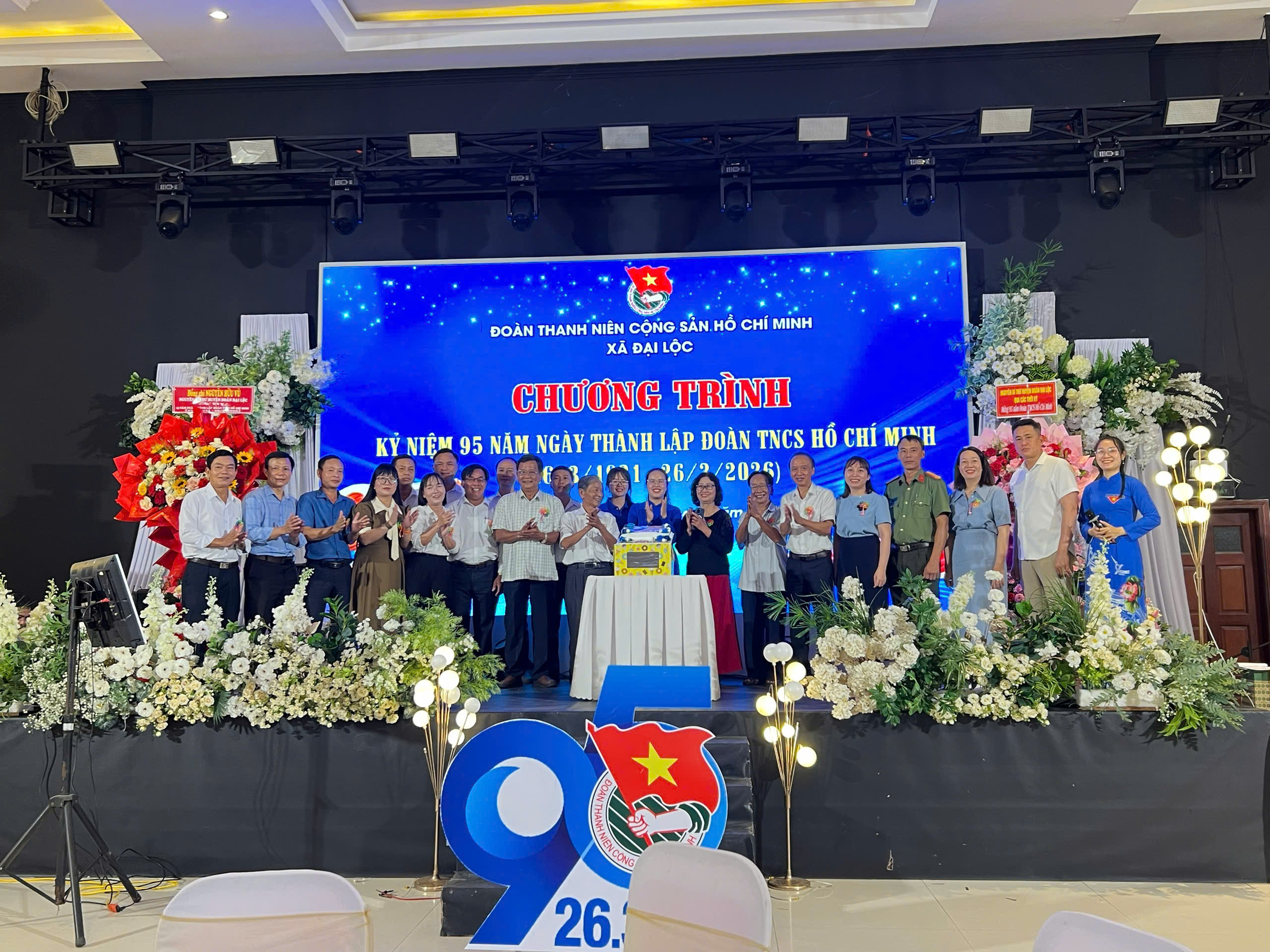 Xã Đại Lộc tổ chức chương trình kỷ niệm 95 năm Ngày thành lập Đoàn và gặp mặt cán bộ Đoàn qua các thời kỳ