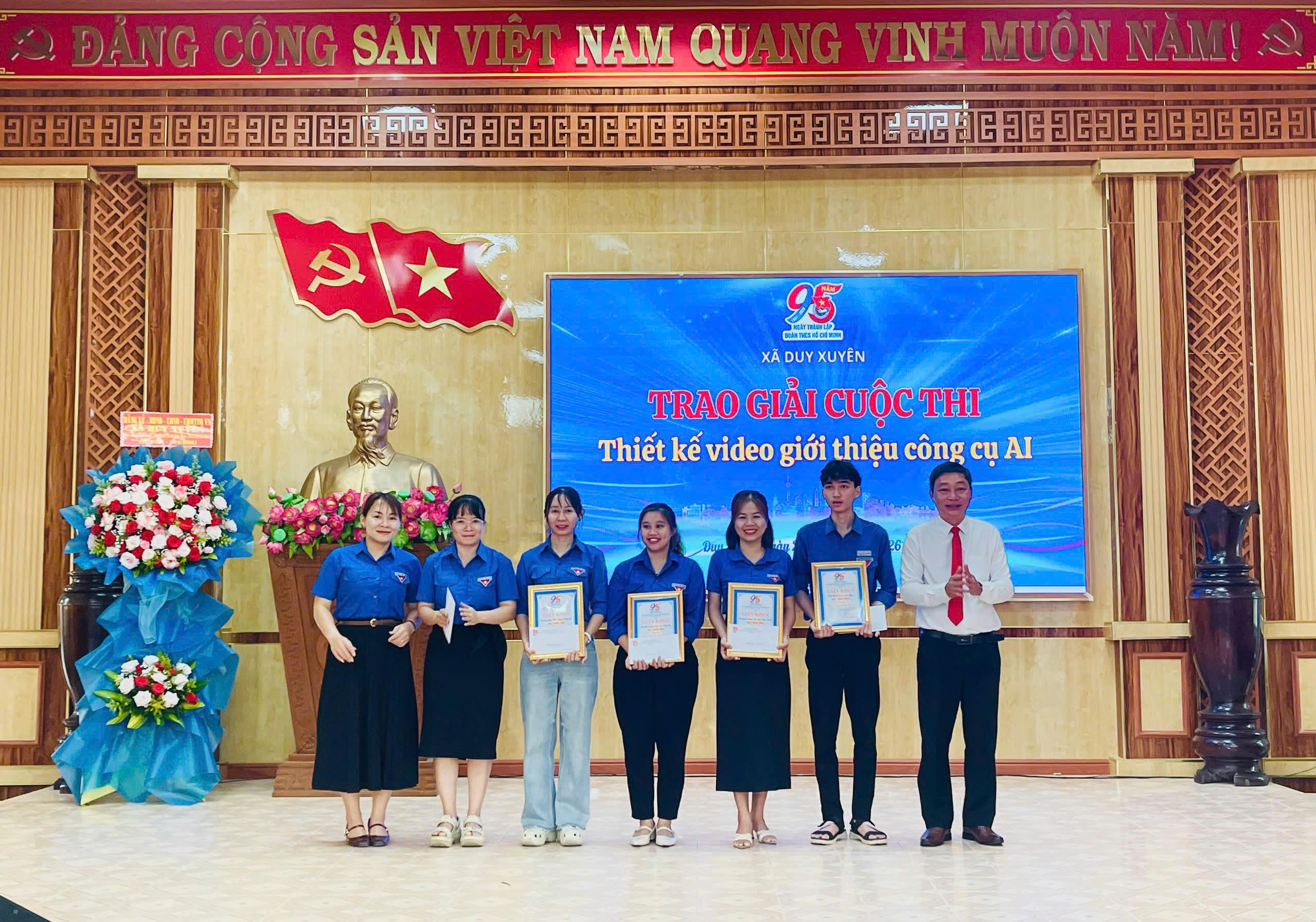 Xã Duy Xuyên tổ chức tổng kết, trao giải cuộc thi thiết kế video giới thiệu công cụ AI