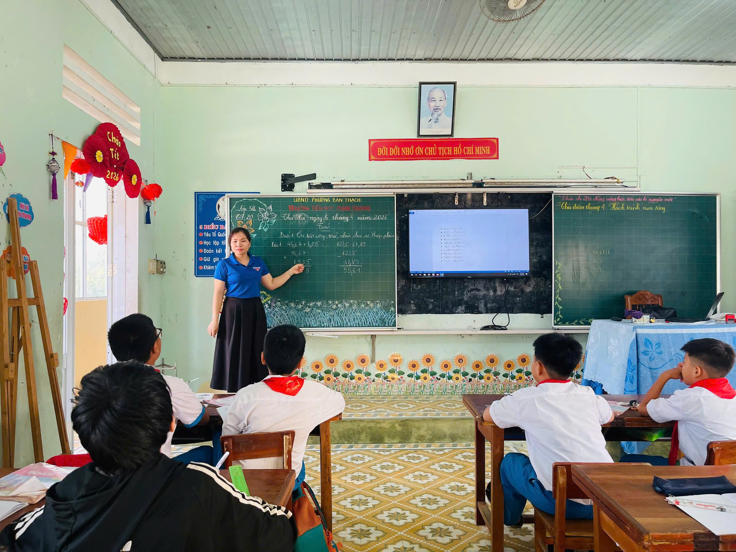 Đoàn phường Bàn Thạch đồng hành cùng học sinh cuối học kỳ II