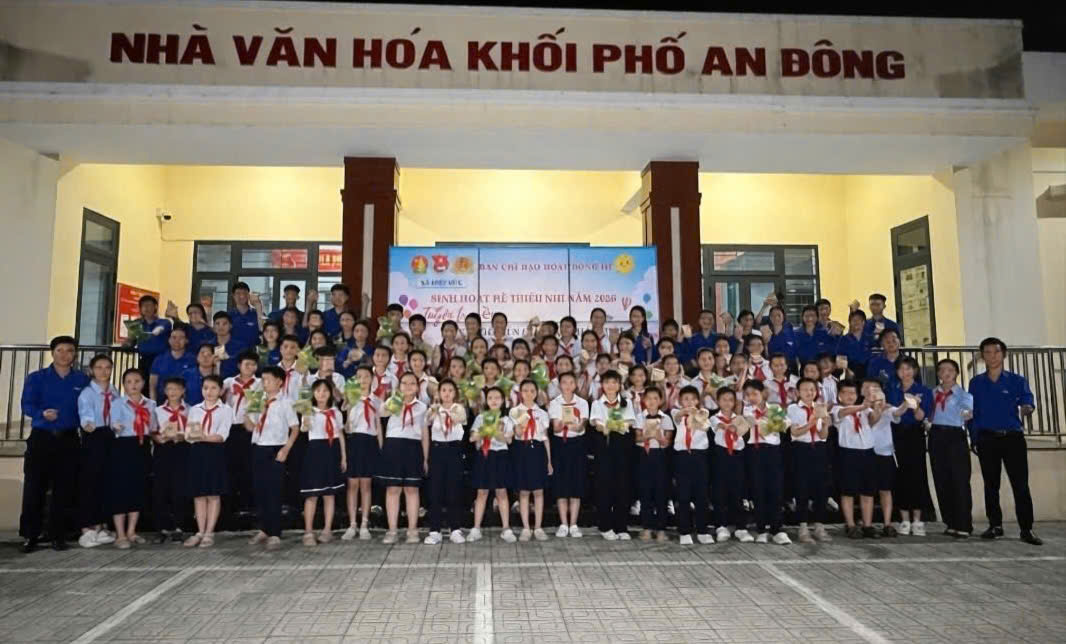 Đoàn Thanh niên xã Hiệp Đức phối hợp tổ chức sinh hoạt hè và tuyên truyền, phổ biến giáo dục pháp luật cho thanh thiếu nhi