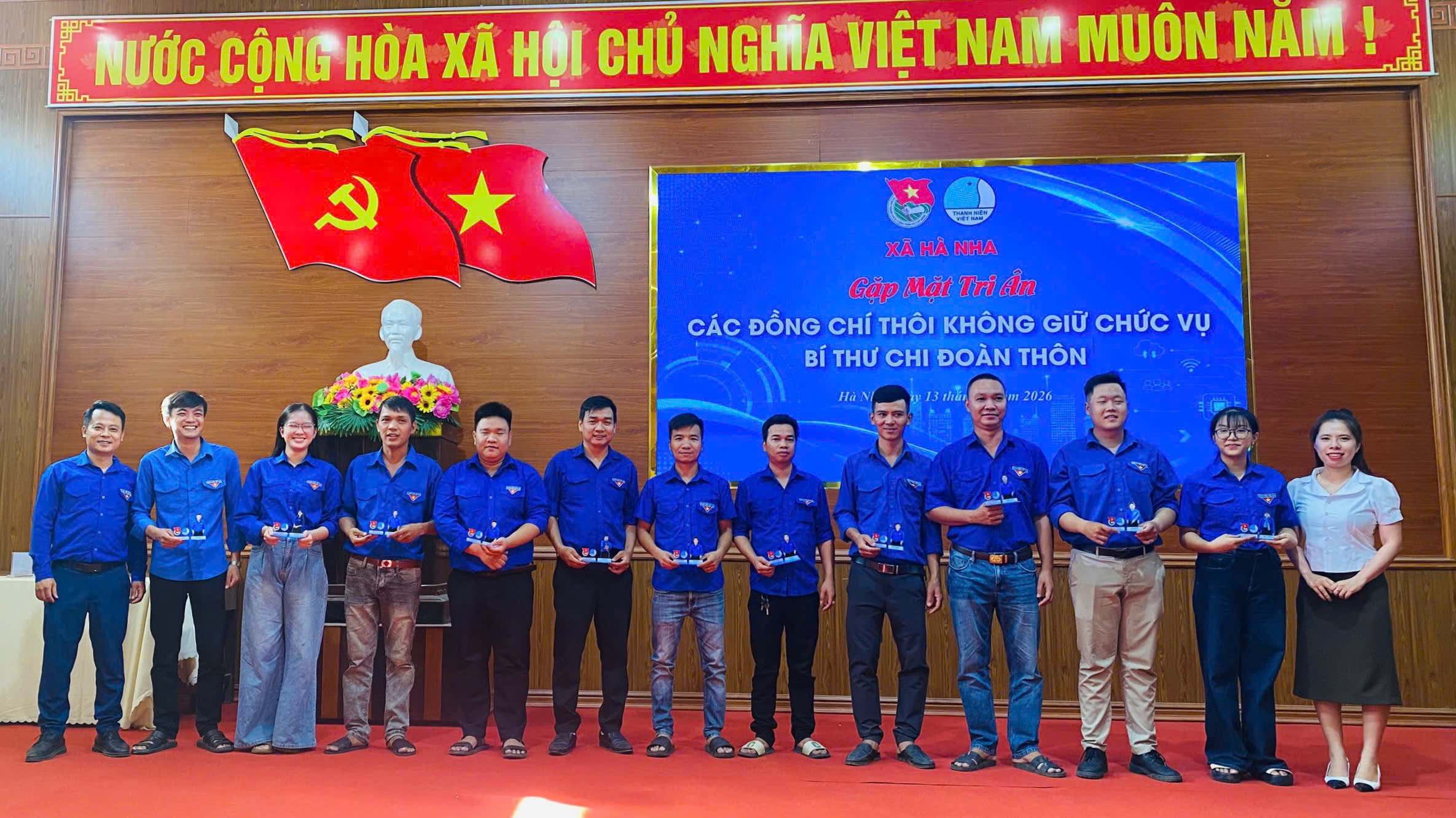 Đoàn xã Hà Nha sơ kết công tác Đoàn 6 tháng đầu năm 2026 và tri ân cán bộ Đoàn thôi giữ chức vụ Bí thư Chi đoàn