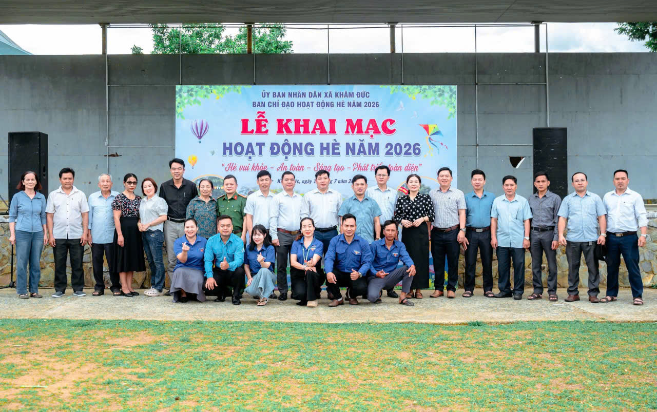 Đoàn xã Khâm Đức tổ chức sôi nổi các hoạt động tại Lễ khai mạc hoạt động hè năm 2026