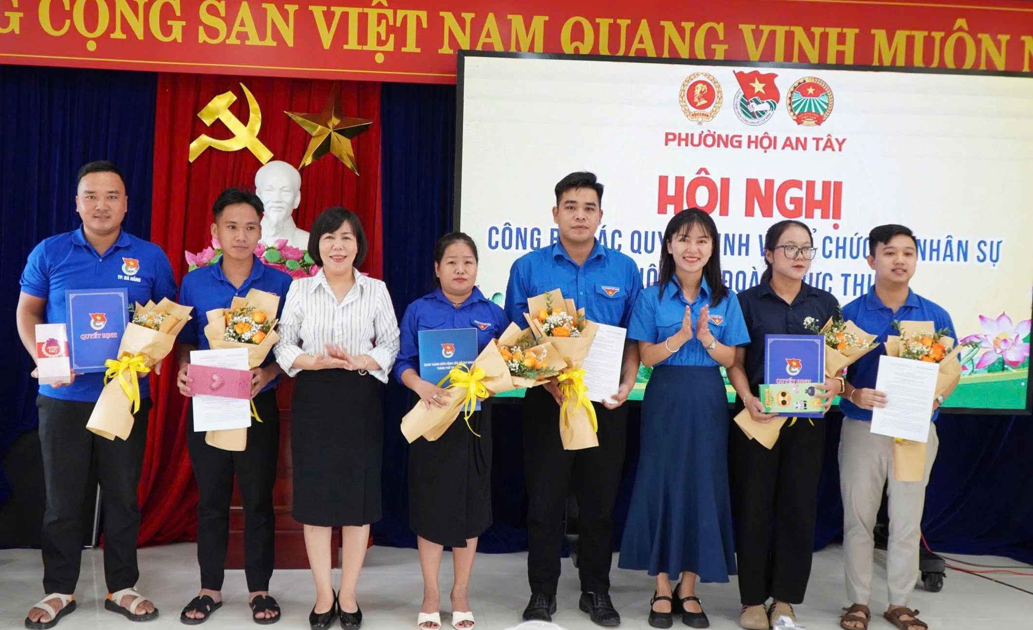 Đoàn phường Hội An Tây công bố tổ chức và nhân sự các chi đoàn tổ dân phố sau sáp nhập