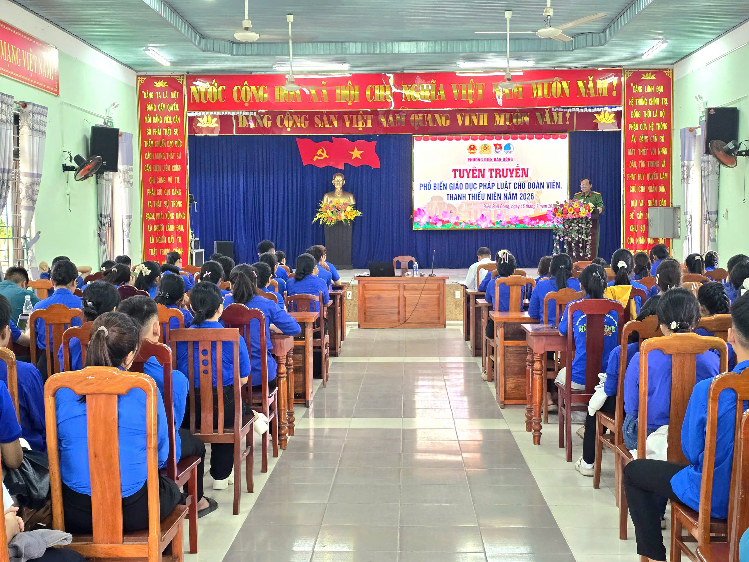 Phường Điện Bàn Đông tổ chức tuyên truyền, phổ biến pháp luật cho đoàn viên, thanh thiếu niên