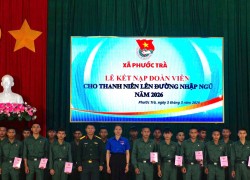 Phước Trà kết nạp 25 thanh niên ưu tú trước ngày nhập ngũ năm 2026