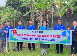 Đoàn Thanh niên xã Đại Lộc ra quân Tết trồng cây “Đời đời nhớ ơn Bác Hồ” xuân Bính Ngọ năm 2026