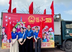 Đoàn phường Điện Bàn Đông ra quân tuyên truyền bầu cử Quốc hội khóa XVI và HĐND các cấp nhiệm kỳ 2026 – 2031