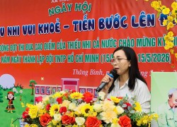 Đoàn - Hội đồng Đội xã Thăng Bình tổ chức ngày hội "Thiếu nhi vui khỏe - Tiến bước lên Đoàn"