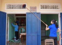 Tuổi trẻ phường An Thắng thực hiện công trình sửa chữa nhà cho gia đình người có công