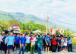 Tuổi trẻ xã Sông Vàng tham gia ngày chạy Olympic vì sức khỏe toàn dân năm 2026