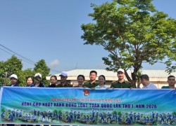 Tuổi trẻ Chiên Đàn ra quân hưởng ứng ngày Chủ nhật xanh lần thứ I năm 2026