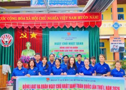 Tuổi trẻ xã Trà Linh sôi nổi tham gia ngày chạy Olympic gắn với ra quân Chủ nhật xanh đợt 1 năm 2026