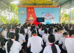 Đoàn xã – Hội đồng Đội xã Thạnh Bình đồng loạt tổ chức tuyên truyền, tập huấn phòng, chống đuối nước