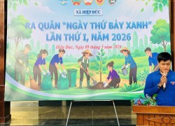 Đoàn Thanh niên xã Hiệp Đức triển khai thực hiện mô hình “ngày thứ bảy xanh”
