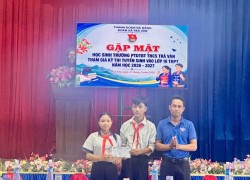 Đoàn xã Trà Vân: gặp mặt, động viên học sinh khối 9 trước kỳ thi tuyển sinh vào lớp 10